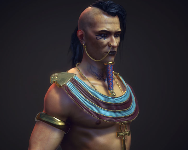 Ancient Egypt Game Character 3D 3D Model