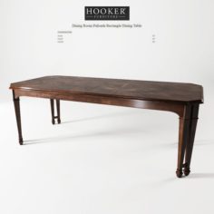 Hooker Furniture Palisade Rectangle Dining Table 3D Model