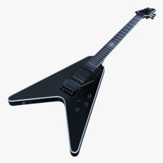 Schecter V1 Guitar 3D Model