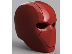 Red Hood Helmet (Batman) with Details 3D Print Model