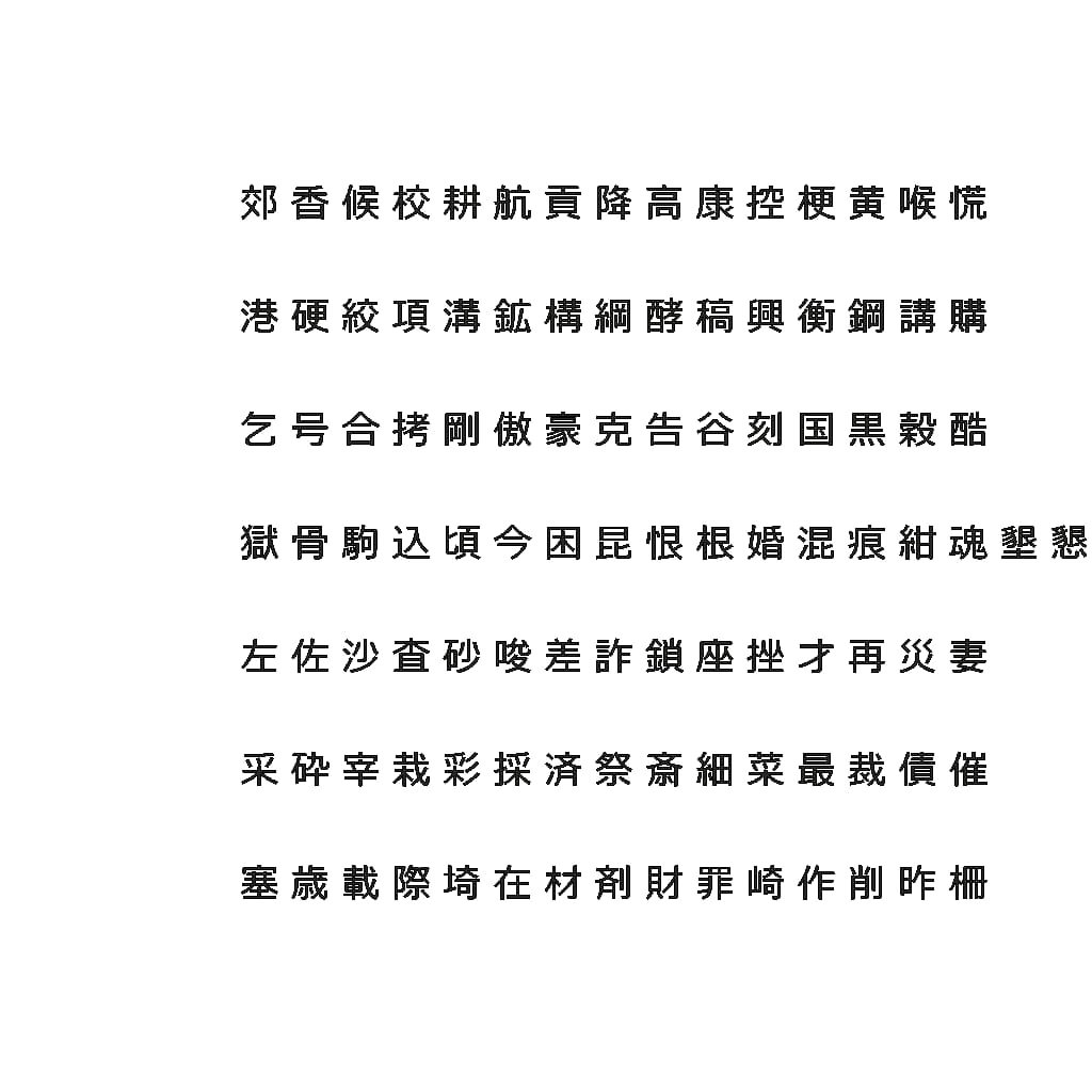 Chinese Meiryo font set7 CG CAD data 3D model 3D Model