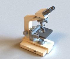 3D Compound Microscope 3D Model