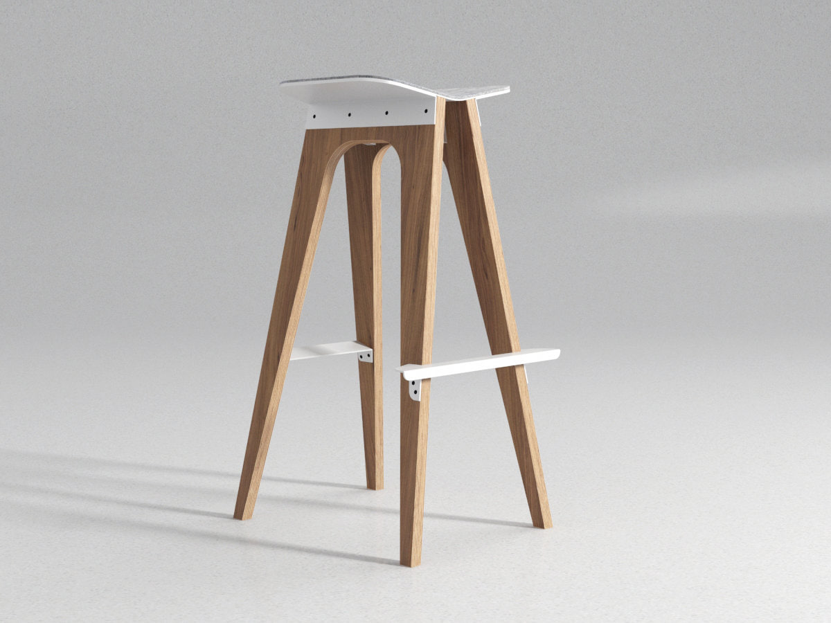 C5 Bar Stool 3D model Free 3D Model