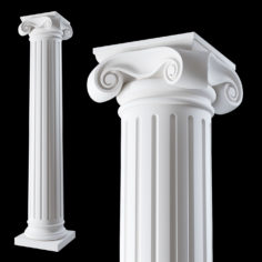 01. Ionic column order 3D Model