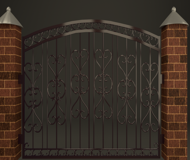 Forged fences 3D Model