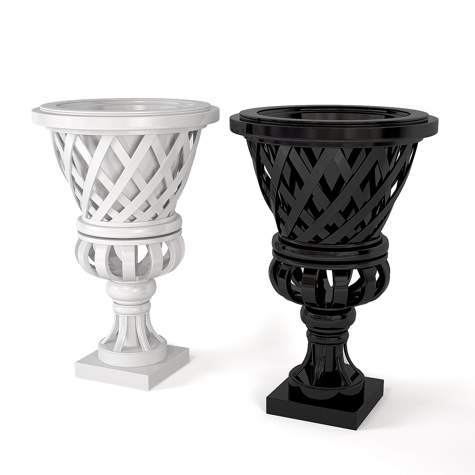 Planter Cypress Gardens 3D model 3D Model
