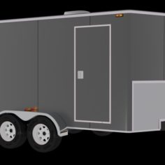 Cargo trailer						 Free 3D Model