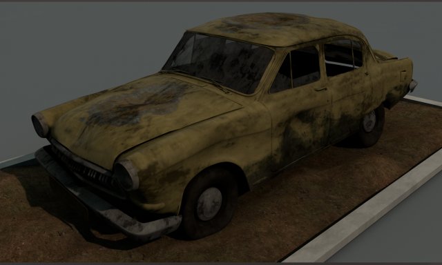 Old Car 3D Model