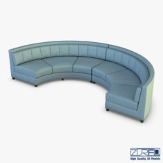 Solidarity round sofa 3D Model