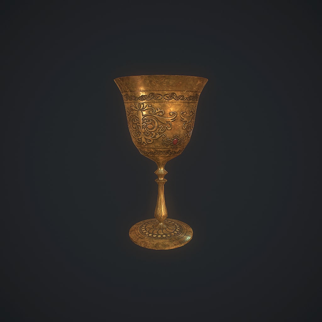 Goblet v2 pbr 3D Model
