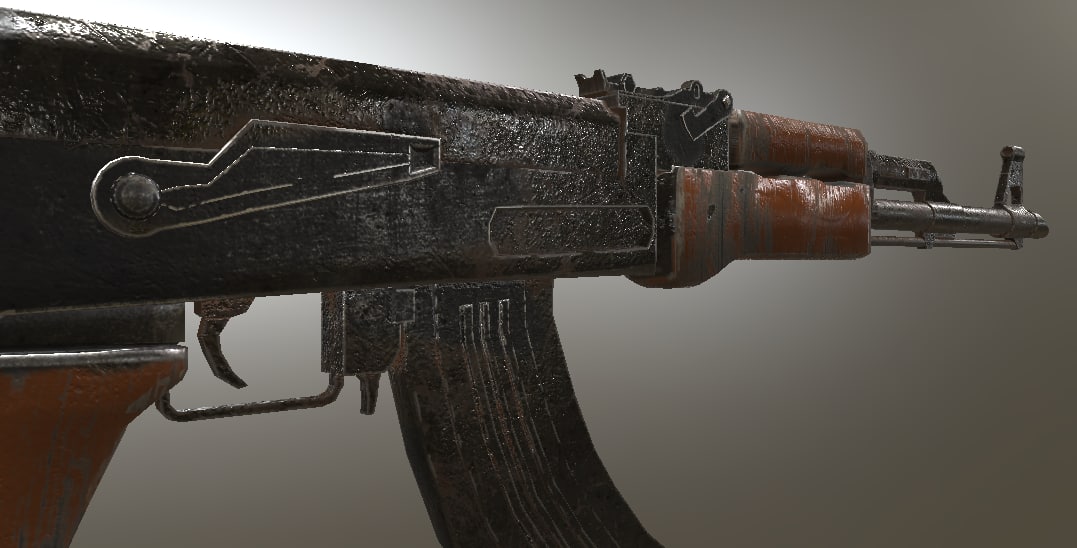 3D Ak-47 and Ak-47U 3D Model