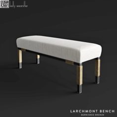 Kelli Wearstler Larchmont Bench 3D Model