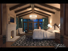 Bedroom 92 3D model 3D Model