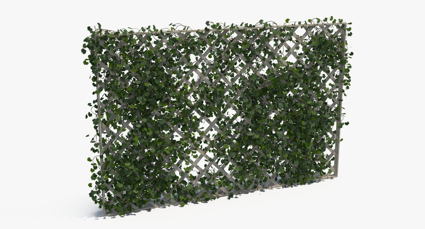 3D Ivy fence set 3D Model