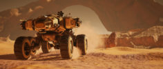 Mars Rover Vehicle 3D Model