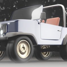 Jeep CJ						 Free 3D Model