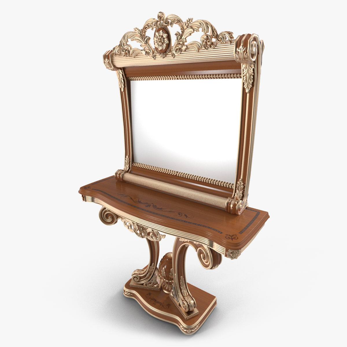 Riva Mobili d’Arte Console 6050 Mirror 6033 3D Model