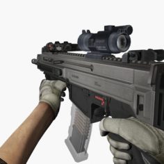 Z1 3000 Assault Rifle 3D Model