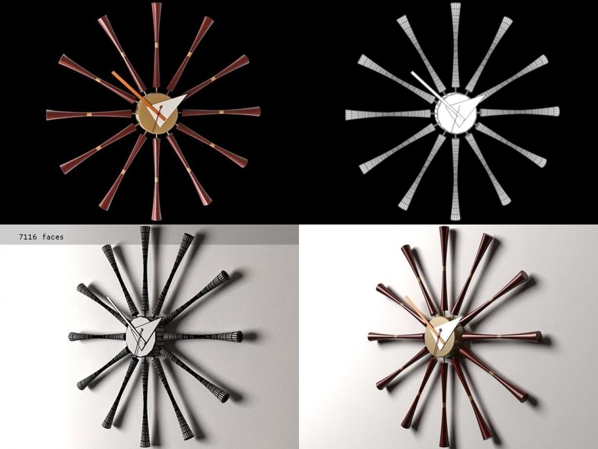 Spindle Clock 3D model Free 3D Model