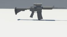 M4A1 gun 3D Model