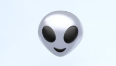 Alien emoji 3D model 3D Model