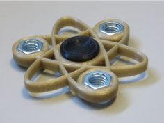 Atomic Nut Spinner 3D Print Model