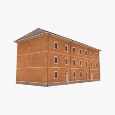 Scandinavian Building 2 (Low Poly) 3D Model
