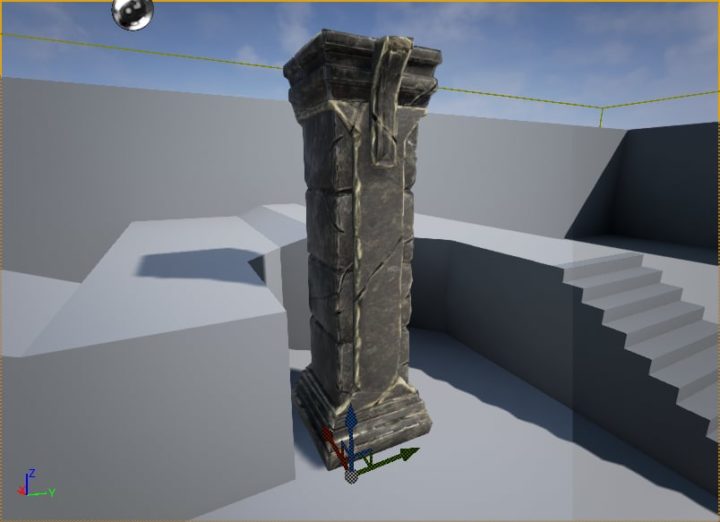 Geant Pillar for Games 3D model 3D Model