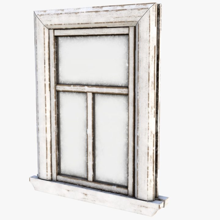 Old Window 01 3D Model