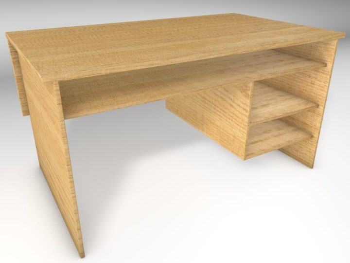 Desk03 3D Model