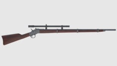 Remington Rolling Block Rifle – Game Ready 3D Model