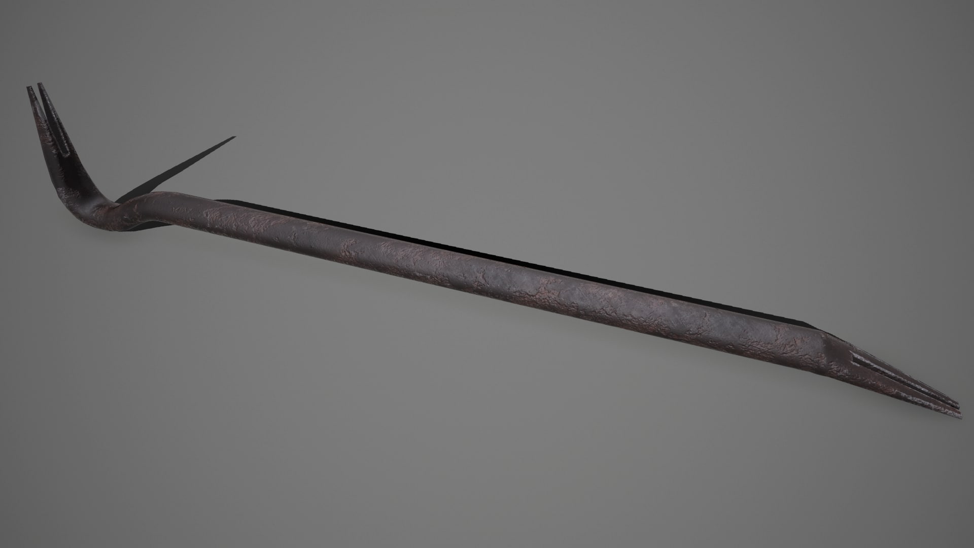 Crowbar LowPoly 3D Model