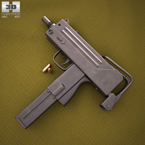 Ingram MAC-10 3D Model