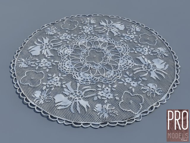 Tablecloth round 3D Model