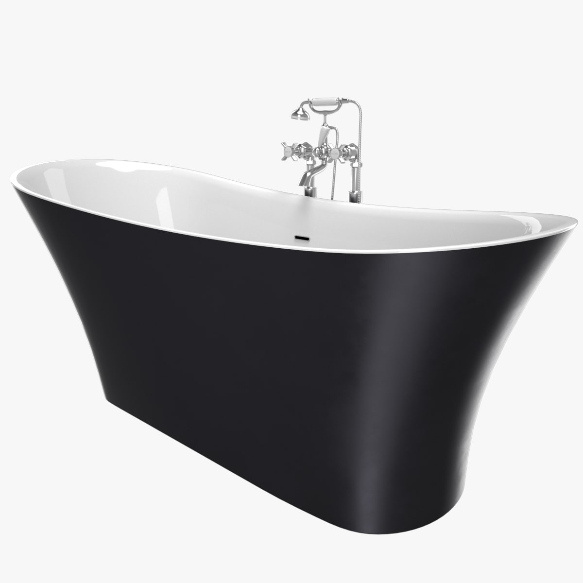3D Vintage Bathtub Holywell Cast Iron 3D Model