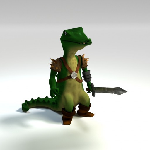 Crocoman						 Free 3D Model