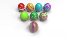 Easter eggs 3D model 3D Model