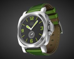 Aviator wrist watch. My own design. model 3D Model
