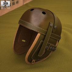 WW2 US M38 Tankers Helmet 3D Model