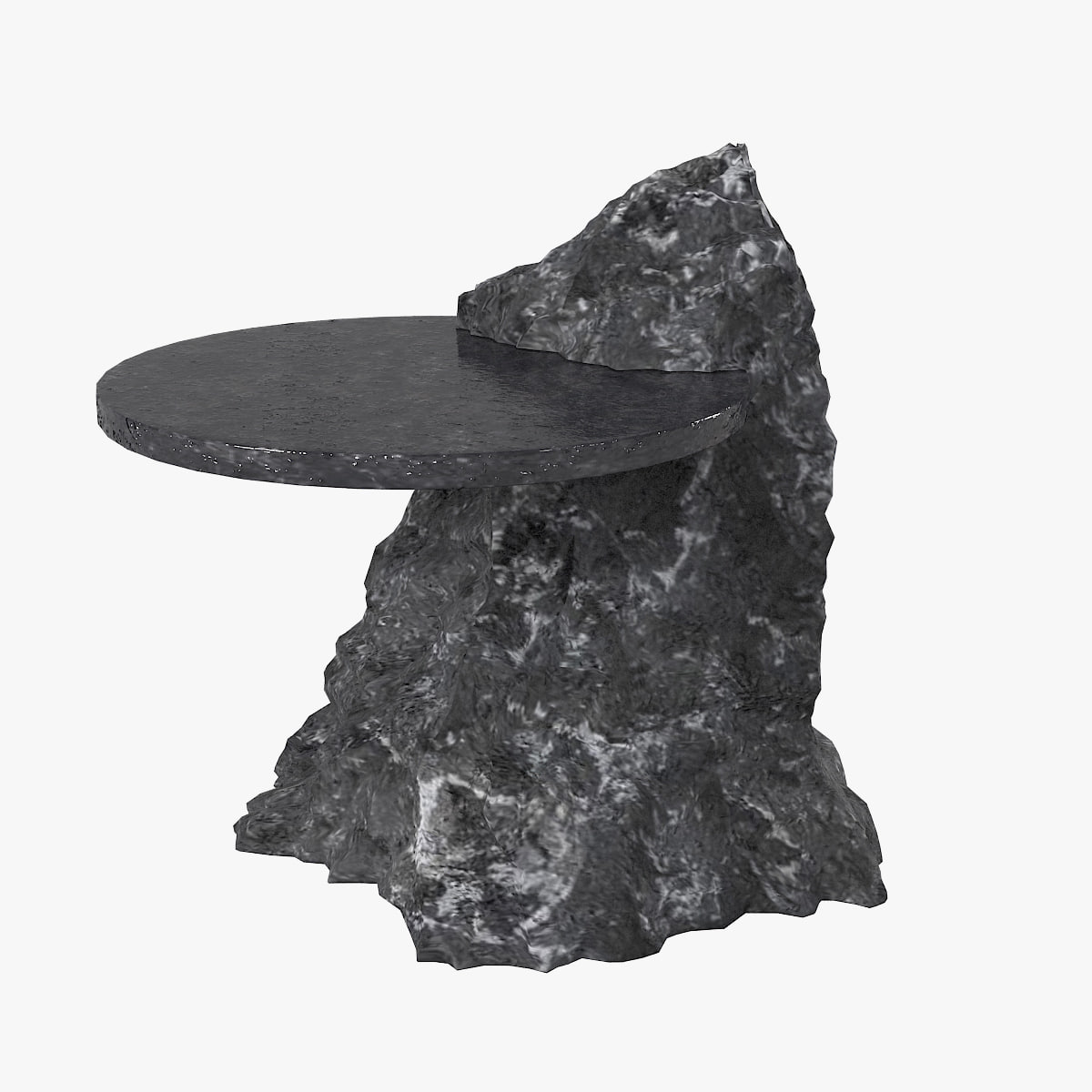 Fragments Side Table Circle Insert 3D model 3D Model