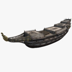Galeon Ship Body 3D Model