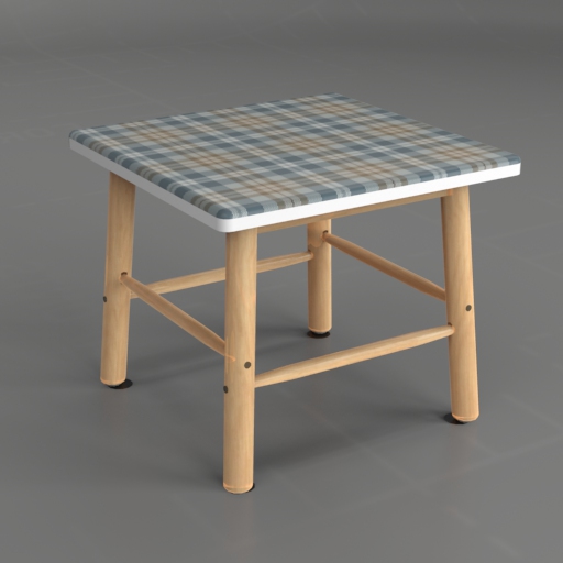 Angular Side Table 3D Model