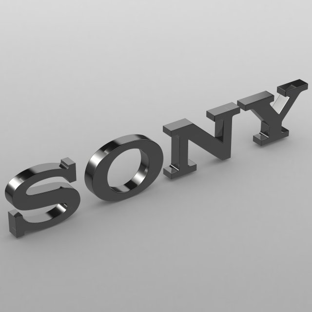 Sony logo 2 3D Model