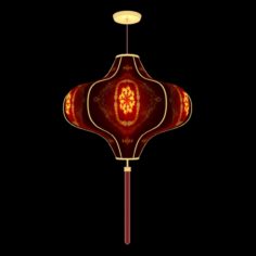 Chinese red lantern model 3D Model