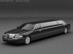 Lincoln Limusine 3D model 3D Model