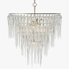 3D model Currey and Company Icecap Chandelier 3D Model