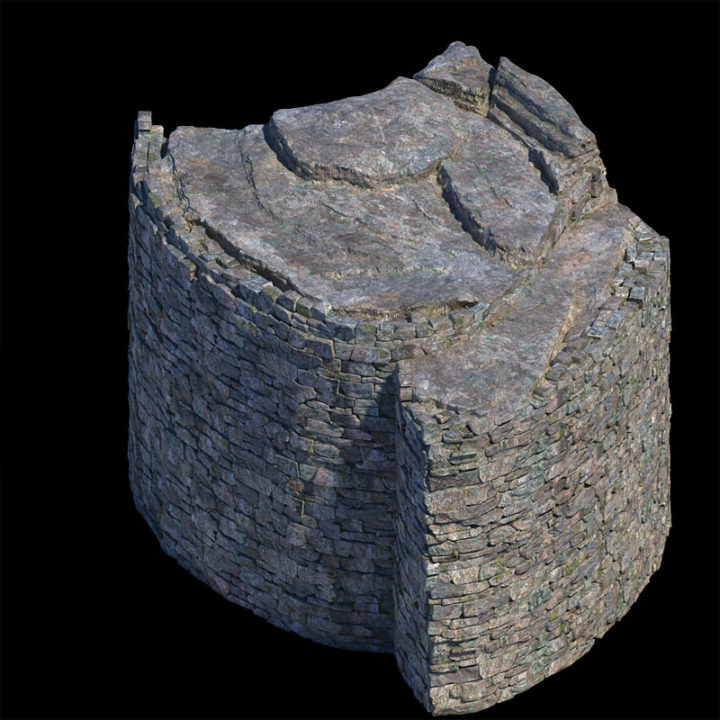 Stone, stone piled into the fort 3D Model