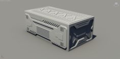 3D Sci-fi asset – Container model 3D Model
