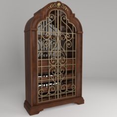 3D Wine Cabinet Valencia 3D Model