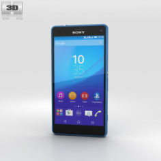 3D Sony Xperia A4 SO-04G Blue 3D Model
